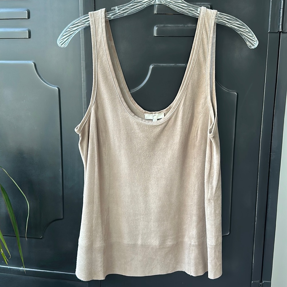 Joie Tan Suede Tank, Sz XS